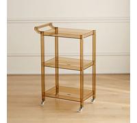 Carrello mobile per posate da cucina a 3 livelli, carro quadrato per utensili da cucina, carrello per riporre utensili da cucina, carrello per un facile accesso e soluzione salvaspazio