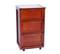 Carrello Mobiletto con ante a ribalta ciliegio da cucina