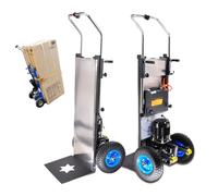 Carrello montascale Elettrico, Batteria Rimovibile, con capacità di carico di 500 kg - Sali e scendi Le Scale Senza Sforzo, Carrello per Sacchi Oggetti Pesanti su E Giù Scale,001