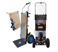 Carrello montascale Elettrico, Batteria Rimovibile, Sali e scendi Le Scale Senza Sforzo, Facile da Usare e Portatile, per Sacchi Oggetti Pesanti su E Giù Scale,001