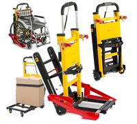 Carrello Montascale Elettrico Cingolato, Carico 440 Libbre/200 Kg, Carrello Montascale Pieghevole, Veicolo Di Attracco Per Sedia A Rotelle, Per Il Trasferimento Di Pazienti/Carico