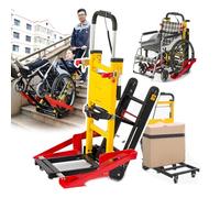 Carrello Montascale Elettrico Cingolato, Carrello Montascale Pieghevole, Veicolo di Attracco per Sedia A Rotelle, per Il Trasferimento di Pazienti/Carico, Carico Massimo 440 Libbre/200 kg