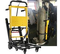 Carrello montascale elettrico, design pieghevole resistente, con 6 ruote, alimentato a batteria, capacità 200 kg