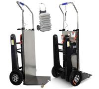 Carrello montascale Elettrico, Facile da Usare e Portatile, Facile da Usare e Portatile, Sali e scendi Le Scale Senza Sforzo, per Il Trasporto di mobili,001