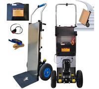 Carrello Montascale Elettrico, Manico Telescopico, Batteria Rimovibile (48 V/36 Ah), Motore Da 1200 W Esente Da Manutenzione/Senza Spazzole, Per Salire E Scendere Le Scale