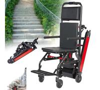 Carrello Montascale Elettrico, Montascale Elettrico Cingolato, scaletta elettrica per Scale su e Giù con Catene in Gomma, per Anziani Disabili, può Salire e Scendere Le Scale,001