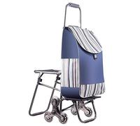 Carrello montascale portatile, multifunzione, con 6 ruote in gomma resistente e copertura impermeabile per un facile trasporto e una capacità di carico pesante