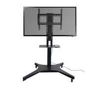 Carrello motorizzato per TV - Supporto TV mobile regolabile su ruote, altezza 4 gradini, funzione di memoria per schermi da 32 a 75 pollici, perfetto per uso domestico e ufficio