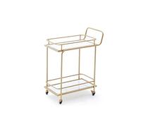 Carrello multifunzione a 2 ripiani, portatile, per cucina, hotel, bar e bagno, pratico espositore per uso domestico e commerciale