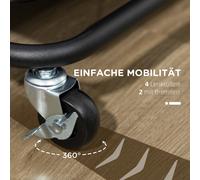 Carrello Multifunzione in Acciaio Nero 3 Ripiani Cestini e Ganci Mobile per Cucina e Salotto Solido e Spazioso