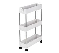 Carrello multifunzione mobile a 3 livelli sottile per cucina e bagno, salvaspazio, carrello multiuso per un facile accesso e la massima conservazione.