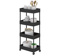 Carrello multifunzione multistrato, facile da montare, carrello da bar portatile per uso familiare, soluzione versatile per riporre oggetti