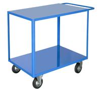 Carrello multiuso 2 ripiani lisci in ferro cm80x50xh90 PKg250 per uffici scuole