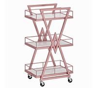 Carrello multiuso a 3 ripiani, con cassetti e ruote, per saloni di bellezza, ideale per parrucchieri e uso professionale