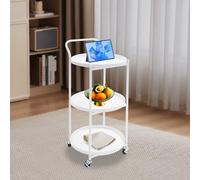 Carrello multiuso con ruote, capacità di carico di 9 kg, design salvaspazio per riporre libri, articoli da cucina, materiali per ufficio, 46 x 40 x 78 cm