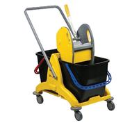 CARRELLO MULTIUSO DOPPIA VASCA 2 vasche da 25 lt ciascuna