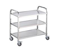 Carrello multiuso per cucina, carrello multiuso per uso commerciale, carrello di servizio mobile multifunzionale per salone, officina medica e altro ancora. 3-layer 75 * 40 * 82cm
