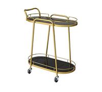 Carrello multiuso pieghevole a 2 livelli con ruote, carrello per bevande, casa, bar, tè, vino, carrello di servizio versatile per uso interno ed esterno