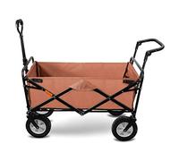 Carrello multiuso pieghevole da giardino, carrello per la spesa per campeggio all'aperto, 4 ruote, capacità di carico 150 kg, ideale per uso domestico e giardino