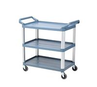 Carrello multiuso resistente, in metallo, con ripiani regolabili, per ristorante, cucina, catering e magazzino, capacità 150 kg