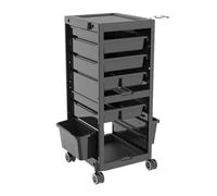 Carrello organizer per attrezzi con serratura, portatile e durevole, per parrucchieri e professionisti della bellezza