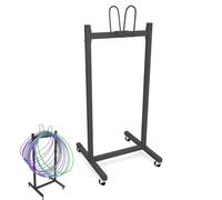 Carrello organizer per hula hoop con ruote, supporto da pavimento per l'educazione fisica, ideale per educazione fisica elementare, per appendere l'hula hoop