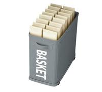 Carrello Organizzatore da Sotto Scrivania - Cestino con Maniglia per Risparmiare Spazio - Carrello Utilitario con Ruote per Sotto la Scrivania - per Ufficio Scuola Dormitorio Casa Camera da Soggiorno