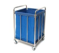Carrello Ospedaliero, Scaffale Per Forniture Mediche, Carrello Medico, Carrello Per Biancheria Per Hotel Resistente Su Ruote, Carrello Per Lavanderia Con Ruote Per Servizio In Camera Blu Con Copertur