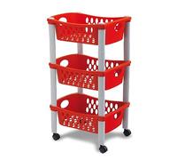 Stefanplast CARRELLO OTELLO A TRE PIANI ROSSO