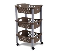 Stefanplast Carrello Otello a tre piani Tortora