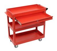 Carrello per attrezzi a 3 ripiani, capacità di 150 kg, carrello da lavoro, carrello per officina, garage, officina, cucina, 76,3 x 35,3 x 83,5 cm