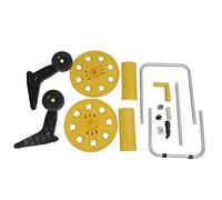 Carrello per avvolgitubo da giardino Supporto per avvolgitubo portatile per carichi pesanti con ruote Capacità di 80 m per stoccaggio in giardino e giardino Costruzione durevole