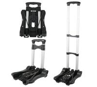 Carrello per bagagli pieghevole resistente portatile a 2 ruote carrello a mano per viaggi, shopping, campeggio, giardino, casa e uso pallet - Design durevole e compatto