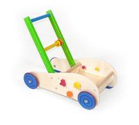 Carrello Per Camminare In Legno Con Elementi Colorati LxPxH 490x300x430Mm NUOVO