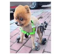 Carrello per cani, Carrello for sedia a rotelle for cani di taglia piccola e media a quattro ruote, supporto completo for a for gatti bassotti(Size L)