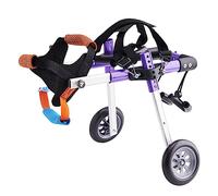 Carrello per Cani Pieghevole per Carrozzina per Cani/Sedia a Rotelle con imbracatura Morbida, Imbracatura di Supporto Posteriore Accessori per Passeggino per Cani, Arti Posteriori Paralizzat
