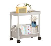 Carrello per cartelle rotelle, portaoggetti multilivello per cosmetici, mobile da trucco con ruote per camera da, per interni, casa, ufficio, scuola, cucina, libri, cosmetici, sala studio Doc