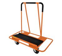 Carrello per cartongesso da parete a secco, in lamiera di roccia, carrello trasportatore in lamiera di materiale trasportatore 1000 kg 2000 kg in acciaio resistente 2 ruote fisse e 2 ruote a spirale 2