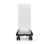 Nedis Carrello per computer larghezza regolabile su 4 ruote girevoli bloccabili, supporto per PC in metallo e plastica