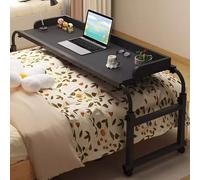 Carrello per computer portatile sopra il letto, scrivania con vassoio per alimenti, tavolo medico con ruote, altezza regolabile 65-95 cm, tavolo da bar per casa, ufficio, ospedale