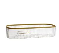 Carrello per Doccia, Striscia di 25 X 10cm, Mensole da Bagno Triangolari in Plastica 20 X 26cm, Cestino Portaoggetti ad Angolo Montato a Parete per Sapone e Spazzolino da Denti(Clear Strip)