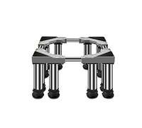 Carrello per Elettrodomestici Supporto per frigorifero, base per lavatrice, regolabile, altezza 14-17 cm, base per lavatrice telescopica, larghezza 36-55 cm, vassoi per asciugatrice e frigor