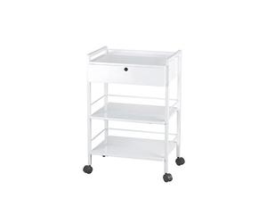 CARRELLO PER ESTETISTA CON CASSETTO E TRE RIPIANI WEELKO 1019A