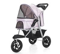 Carrello Per Gatti Passeggino Per Cani Con Portaoggetti Carrozzina Per Animali Da Compagnia Per Cani E Gatti Di Piccola E Media Taglia Viaggio A Piedi Fino A 15 Kg (Color : Pink)
