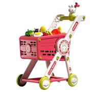 Carrello per i bambini 1-3 | Set da gioco del negozio di alimentari con finti per la cucina | Giochi di ruolo giocattolo per il carrello per ragazzi ragazze Birthday Holiday Kindergarten