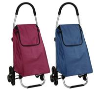 Carrello per la spesa 3+3 ruote sali scale portaspesa trolley borsa portata 30kg