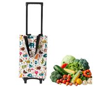 Carrello per la Spesa | Alta Capacità Di Carico Carrello Pieghevole Con Ruote - Carrellino Portatile Per Acquisti E Shopping - per Hotel Ristorante Appartamento Affitto Casa Viaggio Dormitorio 12/200