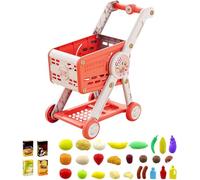 Carrello per la spesa giocattolo - Set per bambini con accessori, passeggino educativo | Immaginate un gioco di ruolo per 1 - 3 anni e up, casa delle bambole per bambine