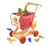 Carrello Per La Spesa Per Bambini - Carrello Per La Drogheria Per Bambini, Gioca A Carrelli Per La Spesa, Finge Di Giocare A Cesti Giocattolo Con Alimentari, Giochi Interattivi Per La Droghe