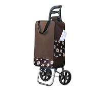 Carrello per la spesa pieghevole 2 in 1, portatile, con ruote, versatile carrello a mano e carrello per la spesa per un facile trasporto, leggero e comodo per generi alimentari e commissioni
